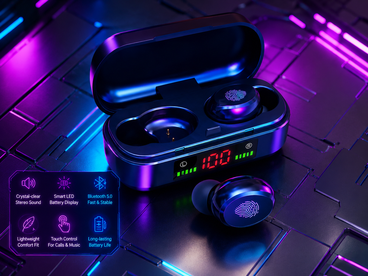ZALONOVA™ TWS Bluetooth 5.0 Earbuds with LED Display