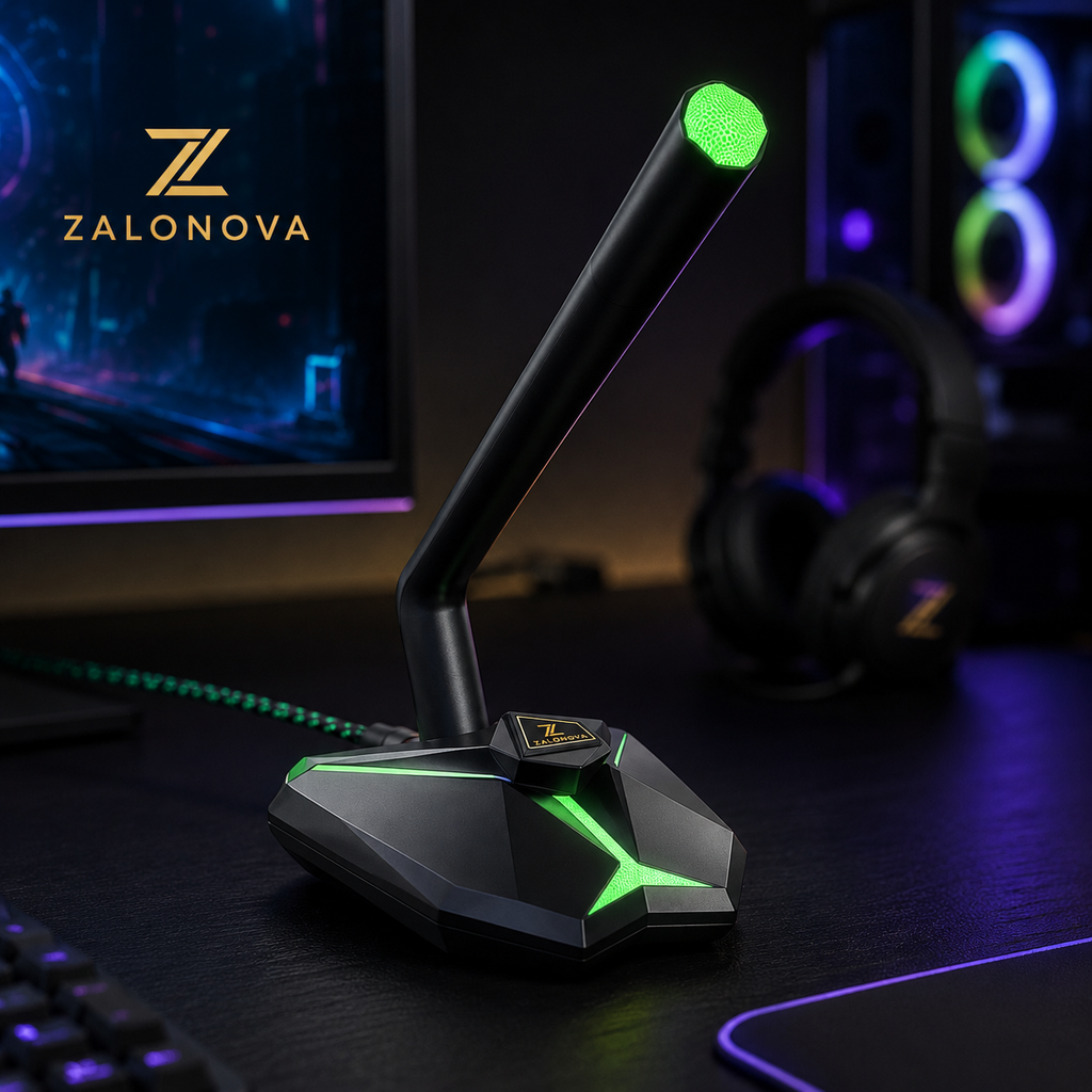 ZALONOVA G33 USB Gaming Microphone | Noise Reduction | Plug & Play for PC & Laptop