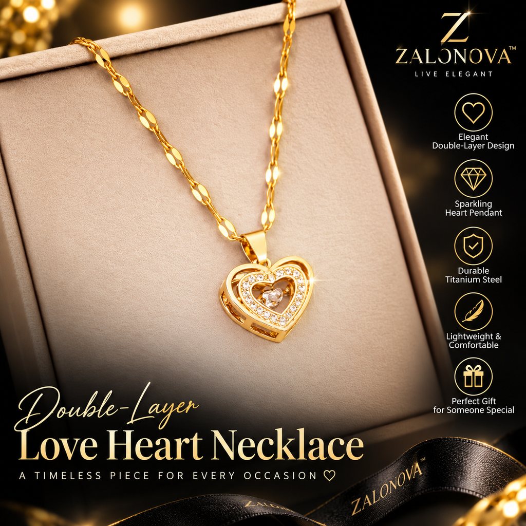 ZALONOVA™ Double-Layer Love Heart Necklace