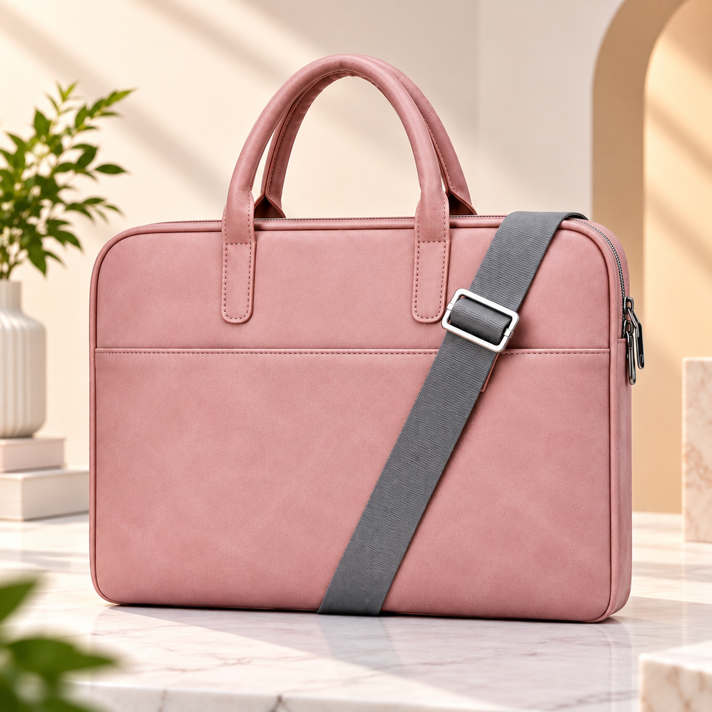 ZALONOVA™ Faux Leather Laptop Bag – 13.3″–14″