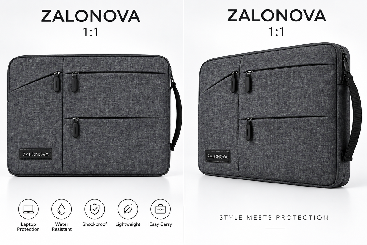 ZALONOVA™ Shockproof Laptop Carry Case – Water-Resistant
