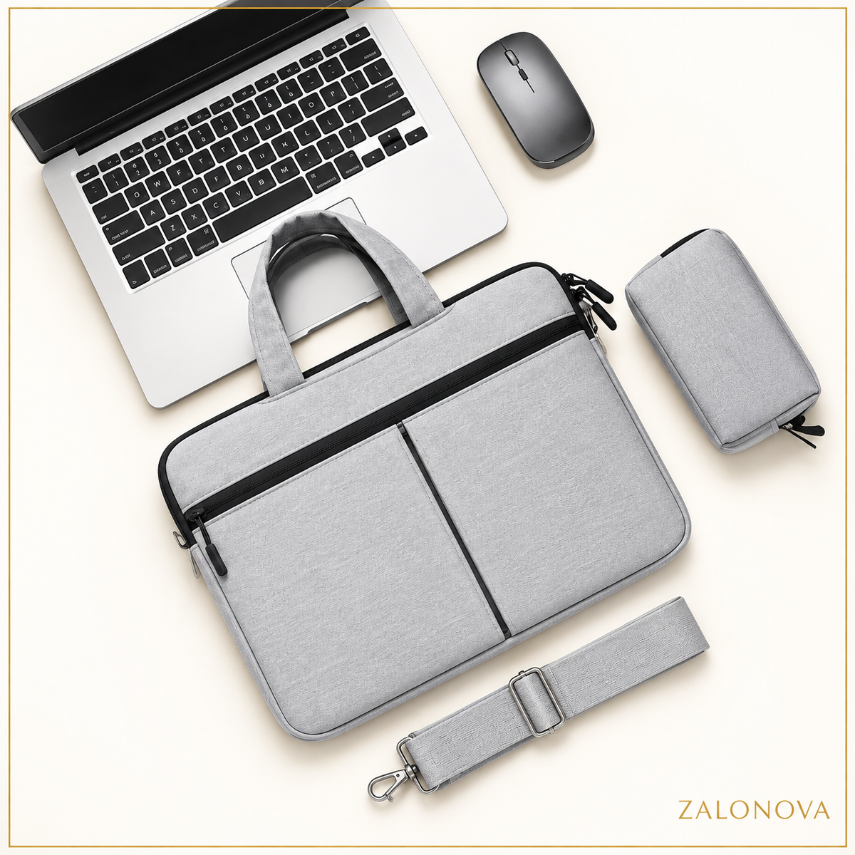 ZALONOVA™ 15.6″ Laptop Sleeve Shoulder Bag