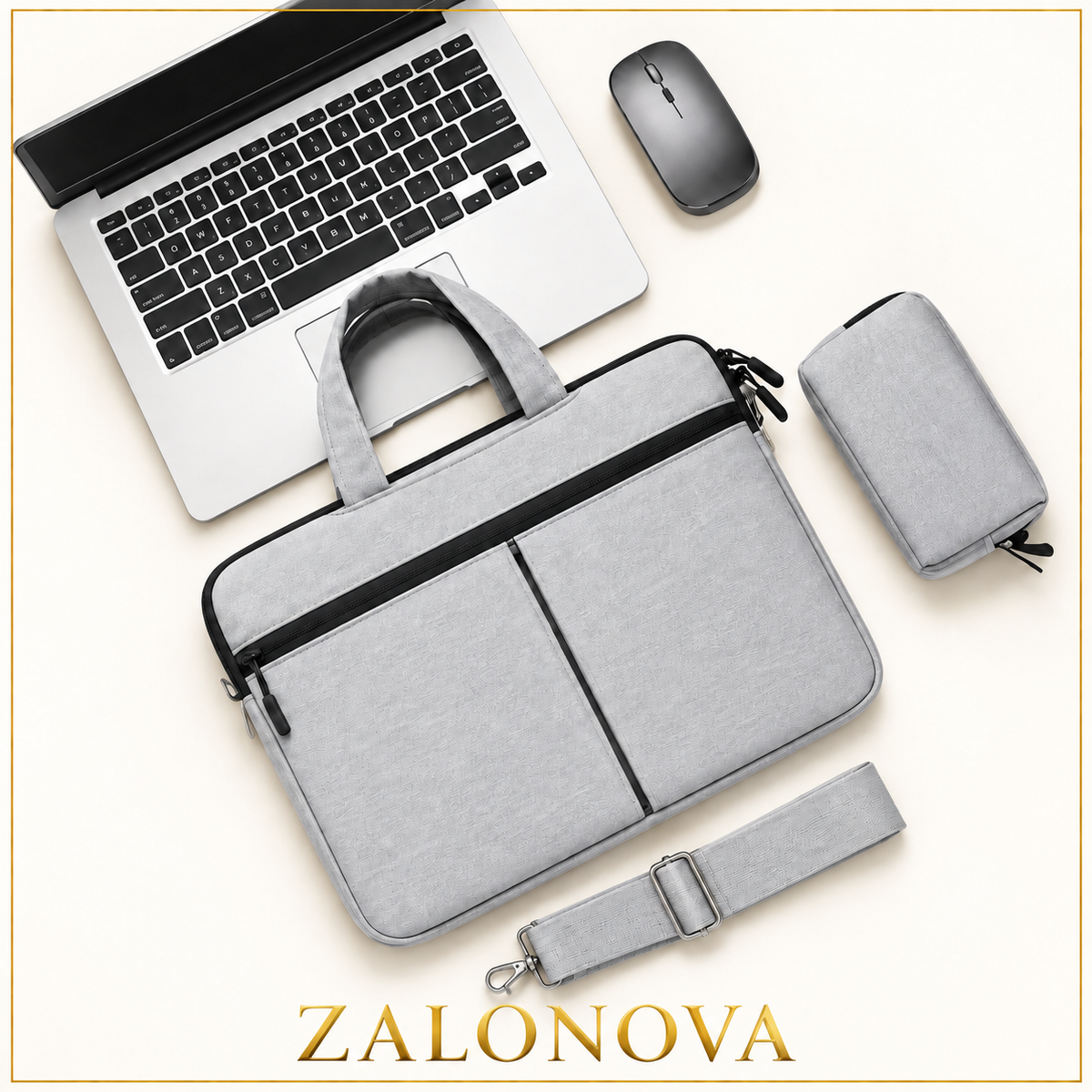 ZALONOVA™ 15.6″ Laptop Sleeve Shoulder Bag