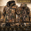 ZALONOVA™ Men’s Camouflage Softshell Hunting Jacket – Waterproof Fleece