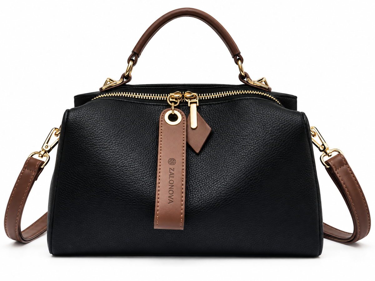 ZALONOVA™ Women’s PU Leather Crossbody Tote Bag-Black