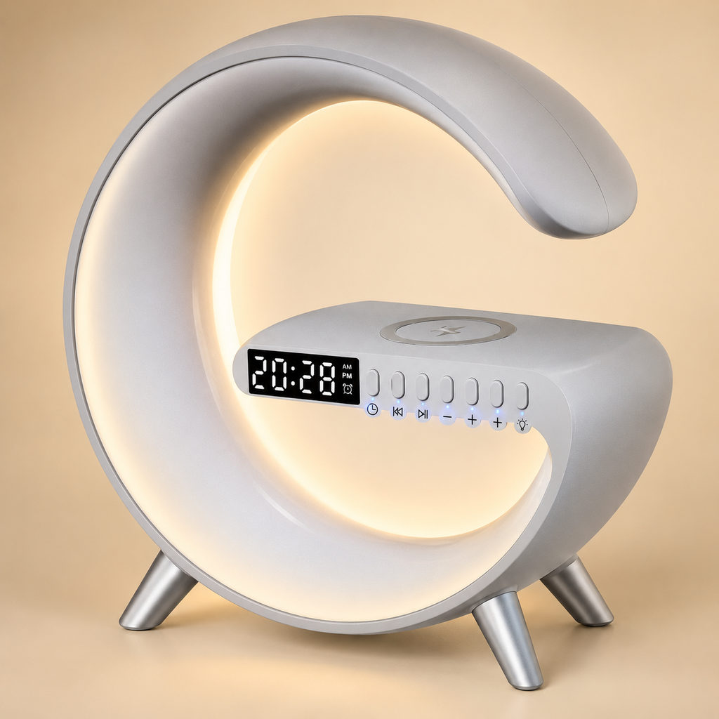 ZALONOVA™ Smart RGB Atmosphere Lamp – Wireless Charger & Bluetooth Speaker