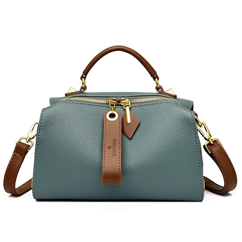 ZALONOVA™ Women's PU Leather Crossbody Tote Bag – Green