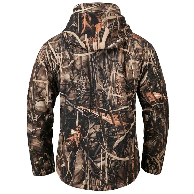 ZALONOVA™ Men’s Camouflage Softshell Hunting Jacket – Waterproof Fleece