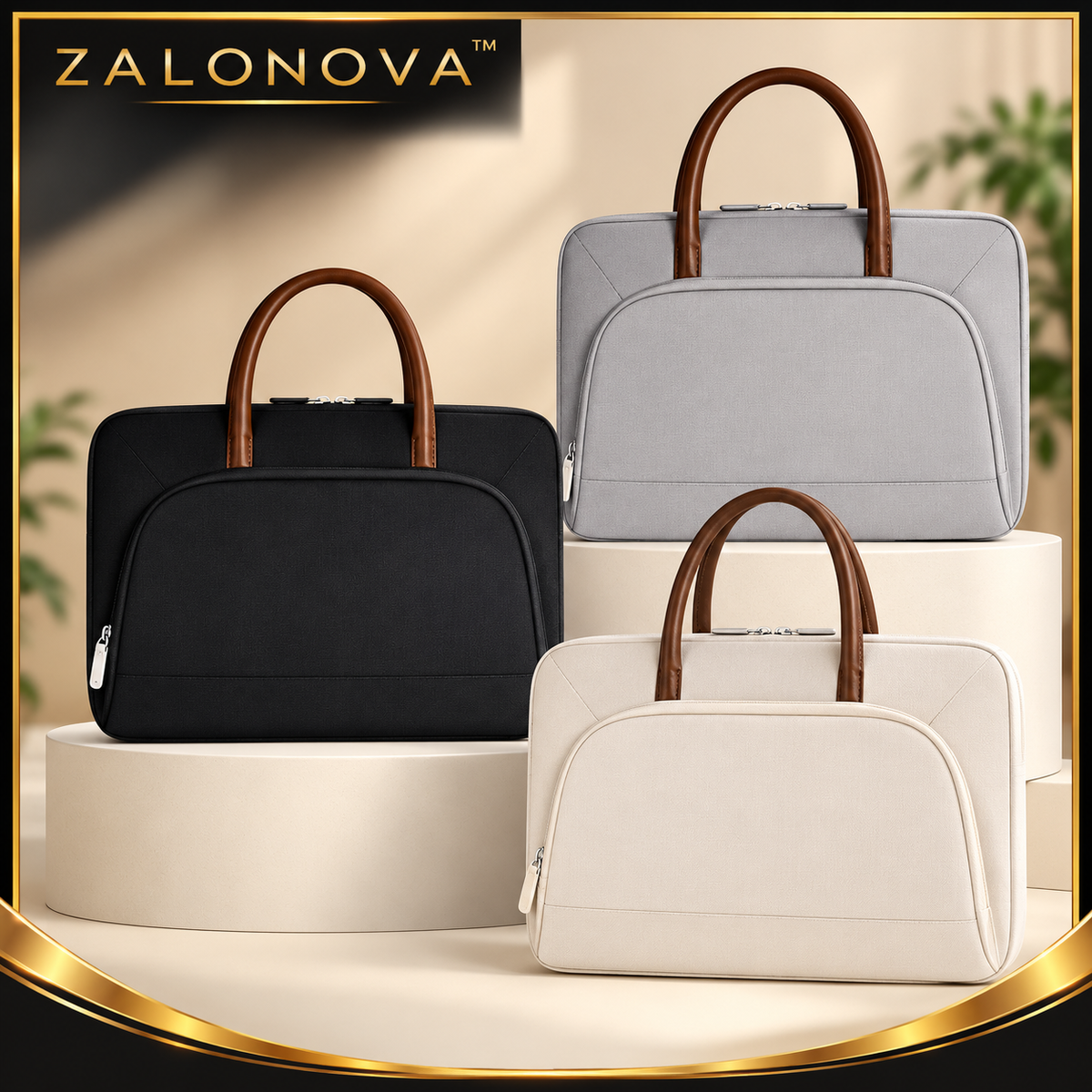 ZALONOVA™ Shockproof Laptop Briefcase – 14–14.6″