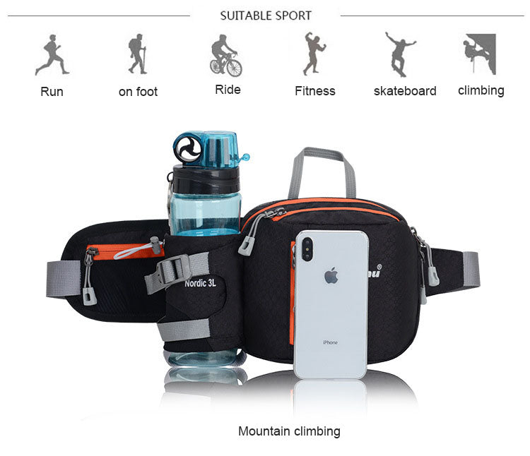 ZALONOVA™ Outdoor Waist Bag – Lightweight Hiking & Cycling Fanny Pack